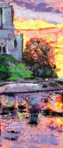 Michelle's painting in progress